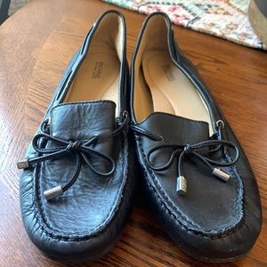 Michael Kors black loafers size9.5 leather women’s